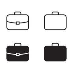 Poster - Briefcase icon, vector illustration. Flat design style