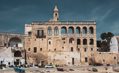 Wall Mural - St. Vito martyr Abbey. Polignano a Mare. Apulia.