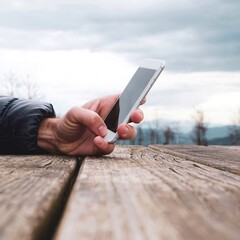 man whit a smartphone, mobile addiction