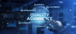 © Murrstock - Quality assurance control guarantee customer satisfaction standards concept. Robot hand pressing button 3d render.