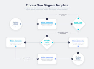 modern infographic for process flow diagram. flat design, easy to use for your website or presentati