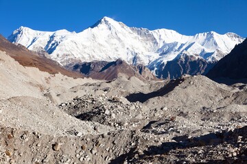 Wall Mural - Mount Cho Oyu Ngozumba glacier Nepal Himalaya mountain