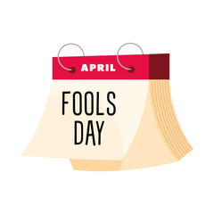 Poster - calendar fools day