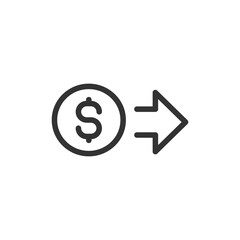 Canvas Print - Payment line icon.