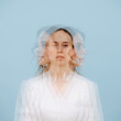 © zzzdim - Calm woman. Triple exposure portrait. She's facing three different directions