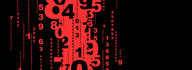 abstract background with numbers	