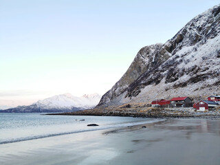 Sticker - Grotfjorden in Kvaloya Island, Norway