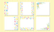 © Mikitty - 水彩の花のミニカードセット/ Watercolor Flower Mini Card Set