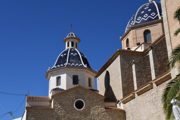 Vista de Iglesia en el casco antiguo de Altea, Alicante