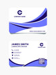© iestudio - ID Card design template for bussiness with landscape layout. vector illustration.