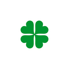 Sticker - Clover leaf logo design template