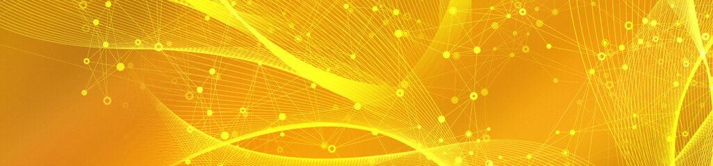 Wall Mural - abstract yellow digital concept technology internet banner