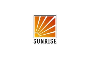 Wall Mural - the beautiful and pleasant looking sunrise logo
