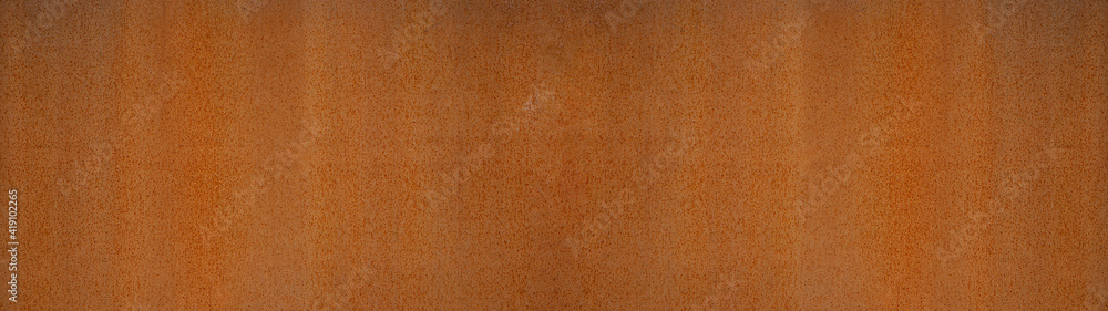 Grunge rusty orange brown metal steel stone background texture banner panorama	 - obrazy, fototapety, plakaty 