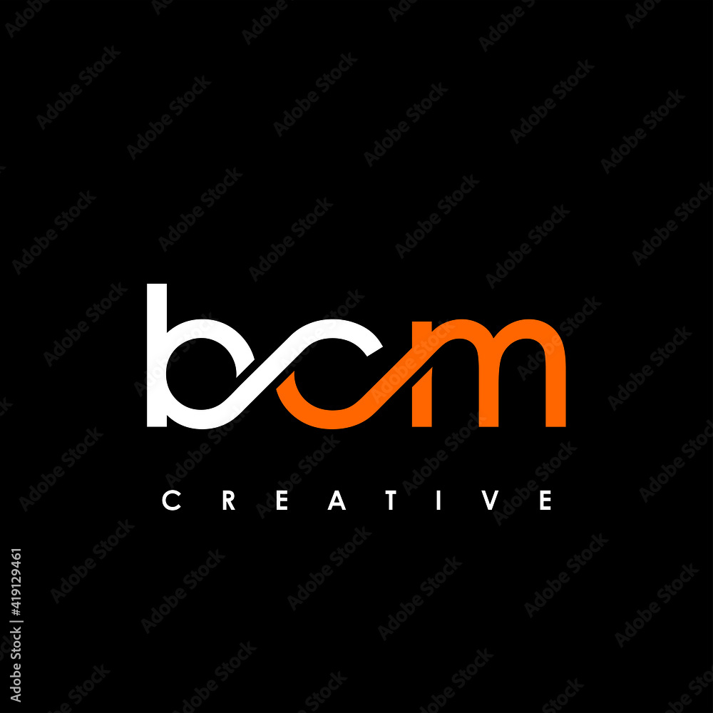 BCM Letter Initial Logo Design Template Vector Illustration Stock ...