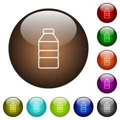 Sticker - Water bottle color glass buttons