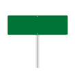 © happy_job - Road green traffic sign. Mockup - blank board with place for text, information and direction. Vector illustration isolated on white background.