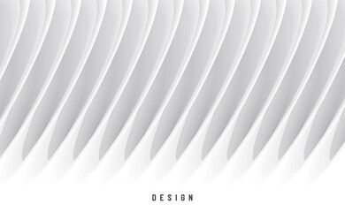 Wall Mural - abstract background, white on white 3d shapes forming texture, geometric 3d wall