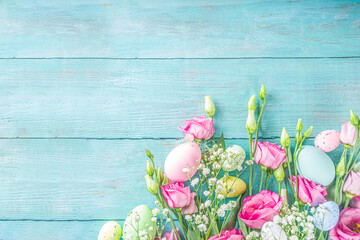 Happy easter greeting background