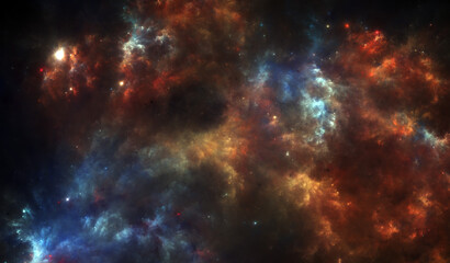 Wall Mural - Fictional Nebula 2 - 13020px x 7617px