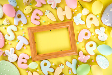 Wall Mural - Easter cookie background