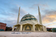 Marmara University Faculty of Theology Mosque in Altunizade, Istanbul, Turkey. New modern mosque