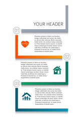Wall Mural - design elements loop style background business presentation template. vector illustration eps 10 for