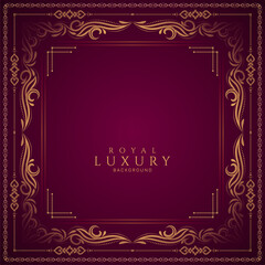 Wall Mural - Royal luxury decorative frame background design