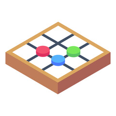 Canvas Print - 
Isometric icon of a cue rack, billiard sticks stand

