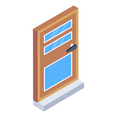 Sticker - 
A beautiful design icon of door 

