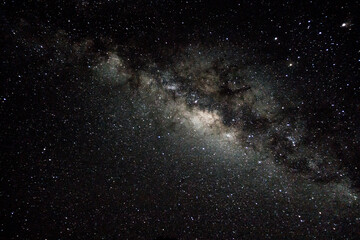 the milky way taken from the tatacoa desert, colombia