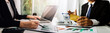 © ARMMY PICCA - businesswoman hand using smart phone,mobile p payments online shopping,omni channel,digital tablet docking keyboard computer at office in sun light