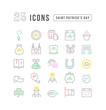 © M.Style - Set of linear icons of Saint Patrick's Day