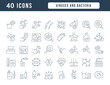 © M.Style - Set of linear icons of Viruses and Bacteria