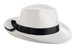 © CSLWP - White gangster hat isolated on a white background.