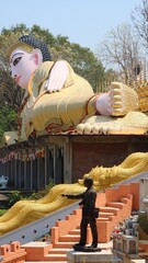 Wall Mural - buddha statue at temple