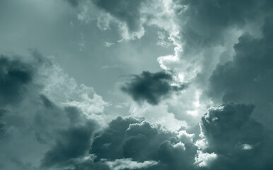Wall Mural - dark dramatic sky and clouds. background for death and sad concept. cloudy sky. thunder and storm sk