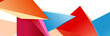 © antishock - Triangle mosaic abstract background, 3d triangular low poly shapes. Geometric vector illustration for covers, banners, flyers and posters and other