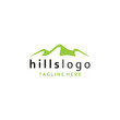 Minimalist Vector Premium hill logo design