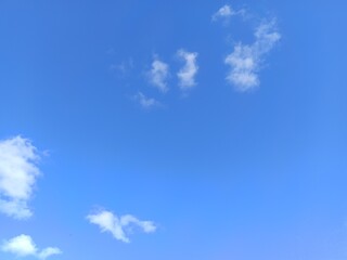 blue sky with clouds