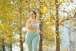 © nuzza11 - Fat woman jogging, doing sports for weight loss, obesity problem. High quality photo.