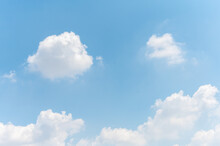 Blue Sky Background With White Clouds
