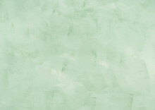 Pastel Green Textured Painted Concrete Background For Invitations And Banners.