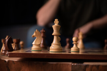 Wall Mural - An evening game of chess with a friend