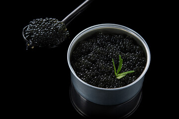 Wall Mural - Expensive black sturgeon caviar i