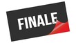 © outchill - FINALE text on black red sticker stamp.