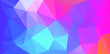 Flat abstract multicolor geometric triangle banner for your design