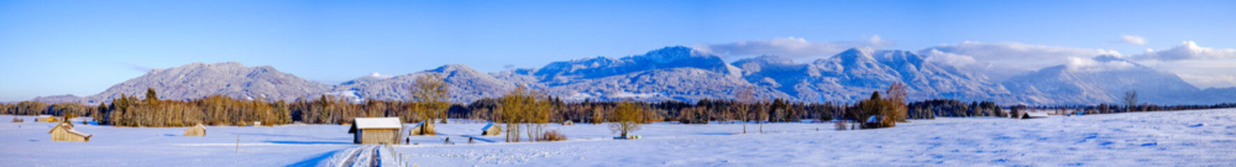 Poster - landscape near benediktbeuern in bavaria