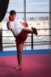 © Xalanx - Fat kickboxer doing shadow boxing