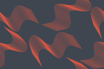 Wall Mural - seamless abstract background pattern made with repeated lines forming wavy geometric shapes. simple,